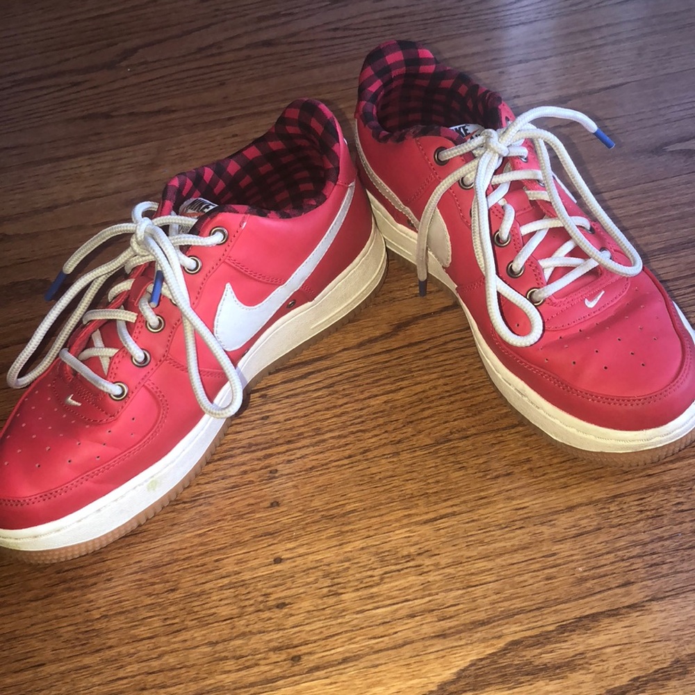 Red Nike Air Force Ones